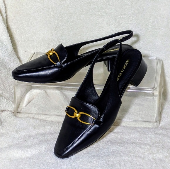 Veronica Beard Shoes - Women's Veronica Beard Casie Slingback Pump, Black, Gold Hardware, EUC 8M no box